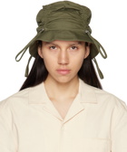 Jacquemus Green Le Raphia 'Le Bob Lacos' Hat