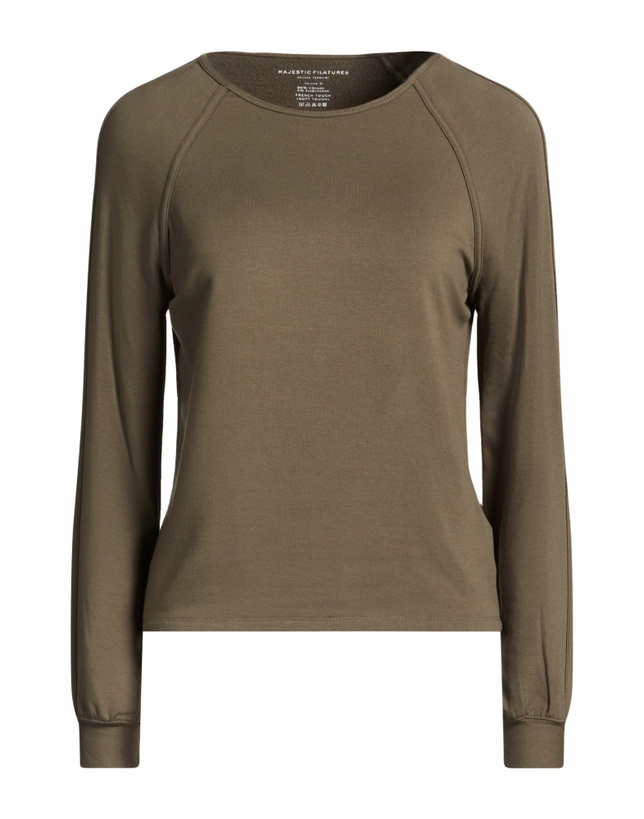 Photo: Majestic Filatures Womens Sweatshirt Military in Green