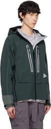 and wander Green Pertex Shield Rain Jacket