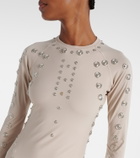 Coperni Embellished midi dress