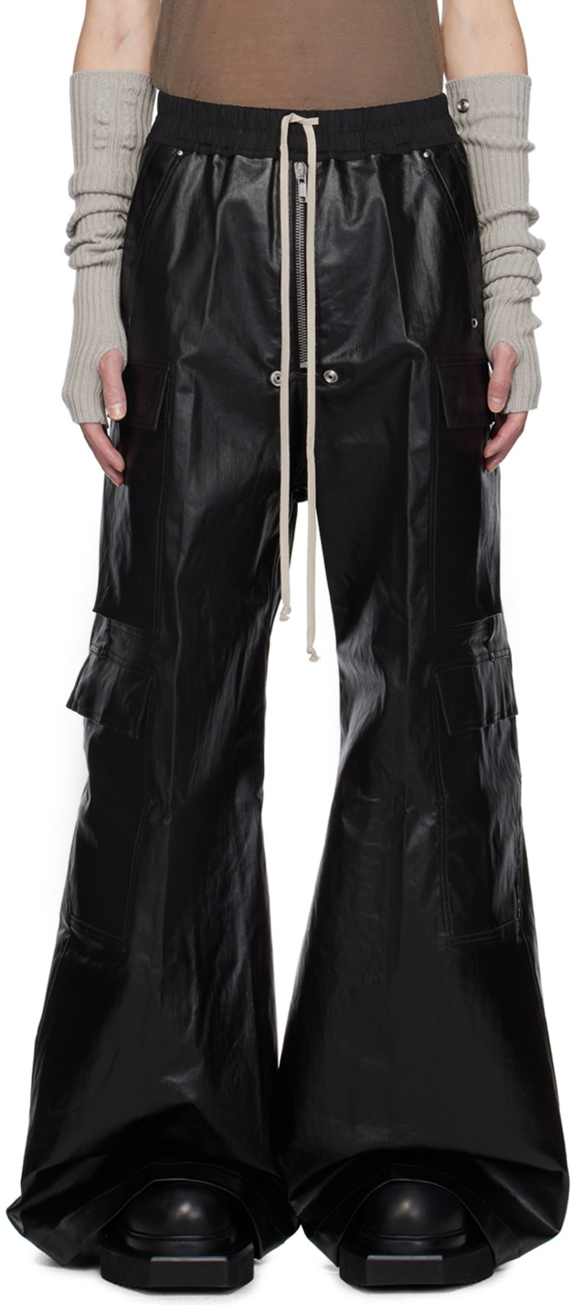 Rick Owens Black Porterville Cargobelas Cargo Pants Rick Owens