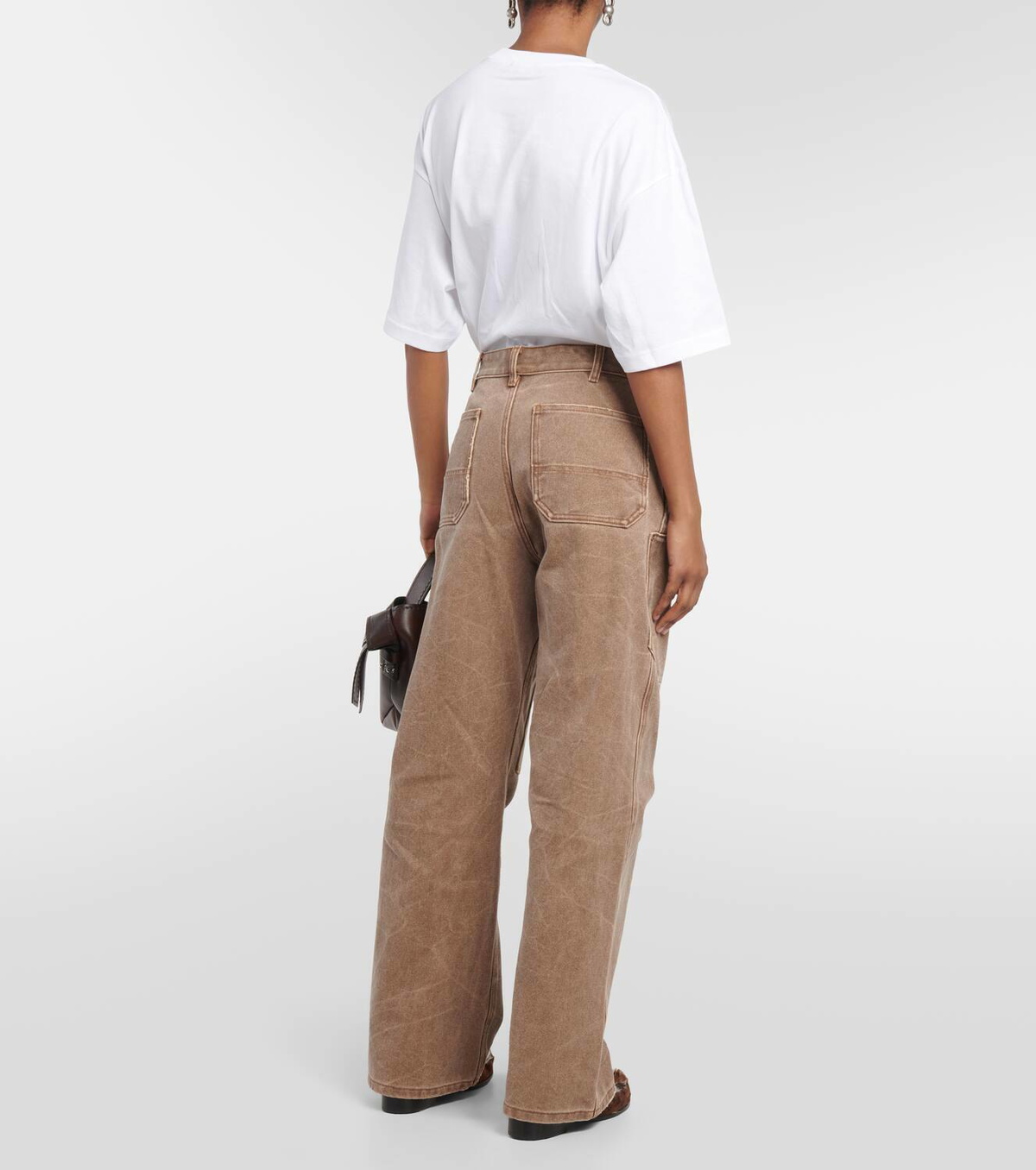 Acne Studios – Cotton Canvas Trousers Khaki Beige