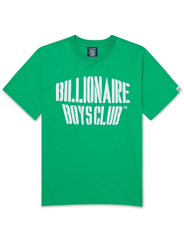 Photo: Billionaire Boys Club - Oversized Logo-Print Cotton-Jersey T-Shirt - Green