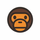 A Bathing Ape Men's ABC Camo Milo Coaster in Blue 