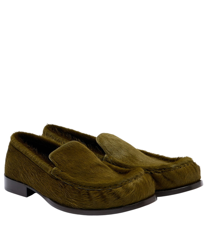 Photo: Dries Van Noten Calf hair loafers