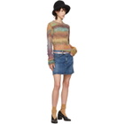 Acne Studios Multicolor Cropped Mohair Sweater