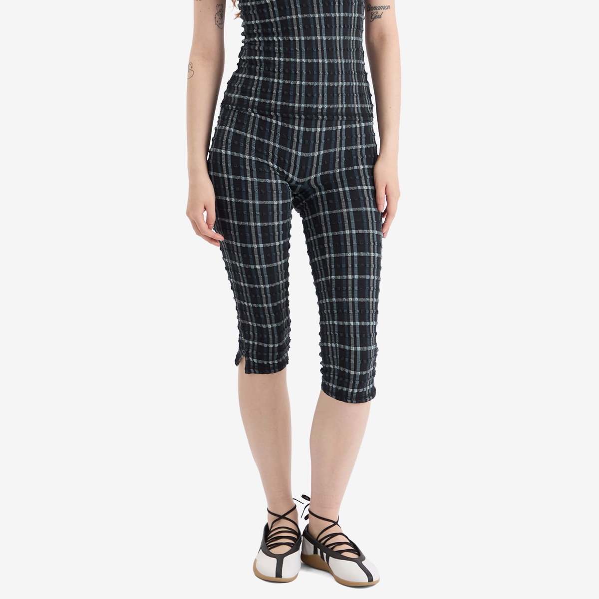 Peachy Den Women's Cindy Capris in Selvedge
