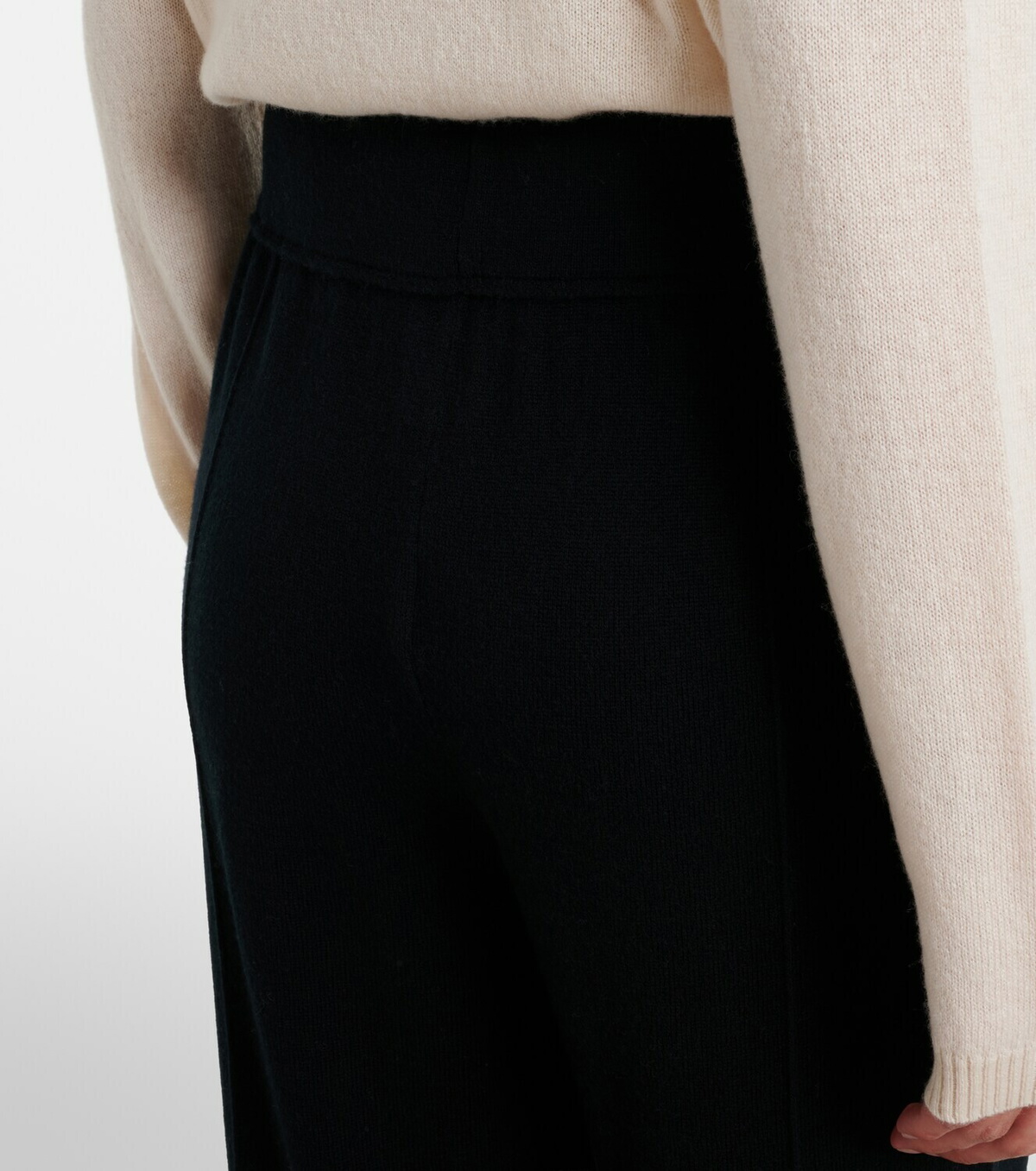 Jardin des Orangers Wool and cashmere wide-leg pants