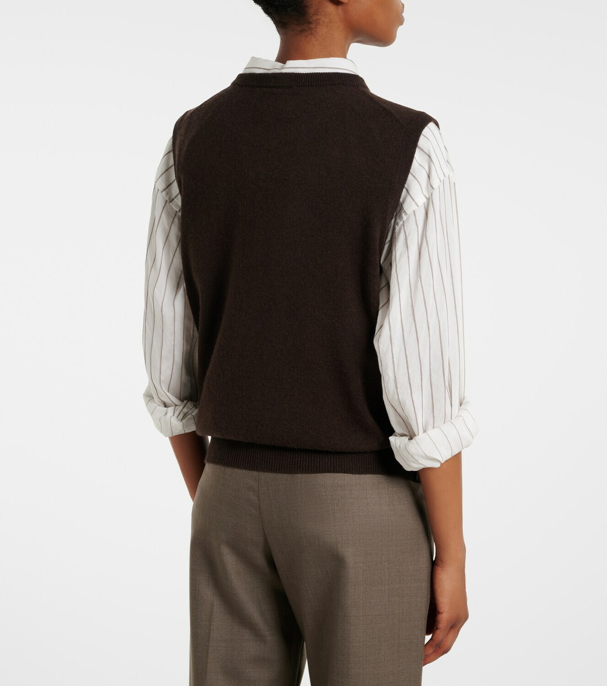 Jardin des Orangers Wool and cashmere tank top
