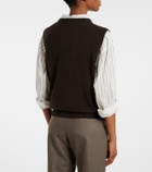 Jardin des Orangers Wool and cashmere tank top