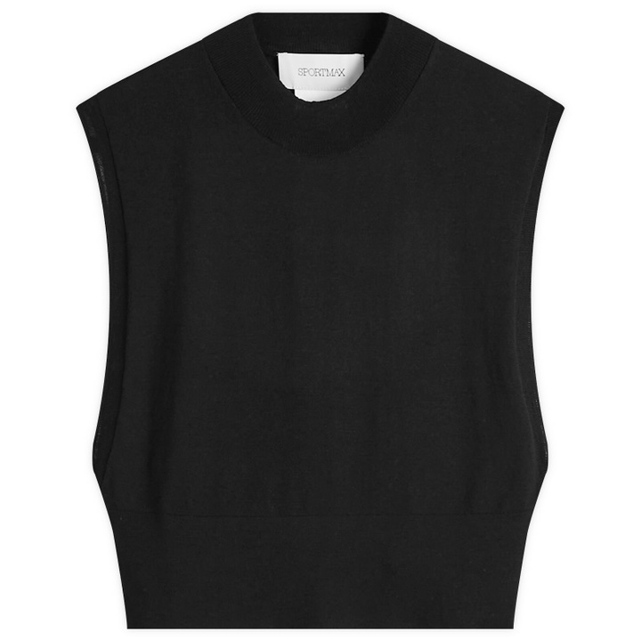 Photo: Sportmax Women's Quatto Knitted Vest Top in Black