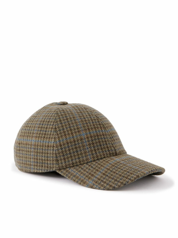 Photo: Purdey - Tom Checked Wool Cap - Brown