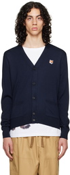 Maison Kitsuné Navy Fox Head Cardigan