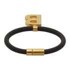 Balenciaga Black Elastic B Bracelet