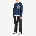 Cole Buxton Men's Collegiate Crest Knit Sweater in Navy