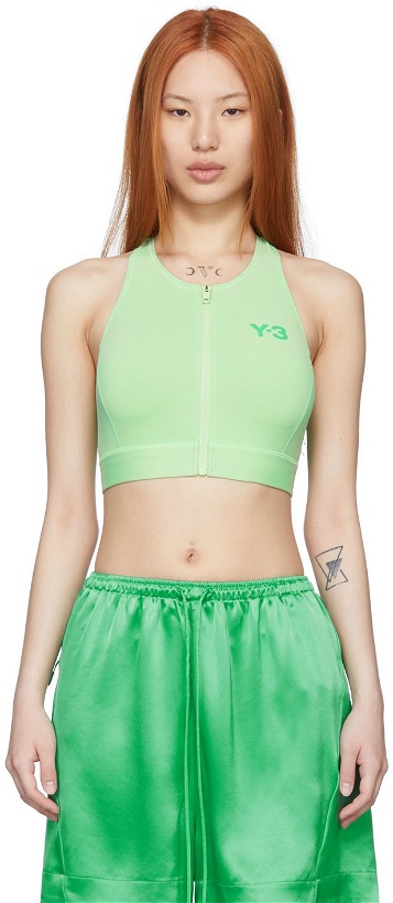 Photo: Y-3 Green Nylon Bikini Top