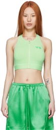 Y-3 Green Nylon Bikini Top
