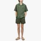 Norse Projects Men's Carsten Travel Light Short Sleeve Shirt in Spruce Green
