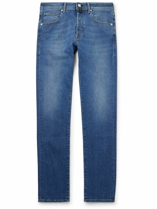 Photo: Incotex - Blue Division Slim-Fit Straight-Leg Jeans - Blue