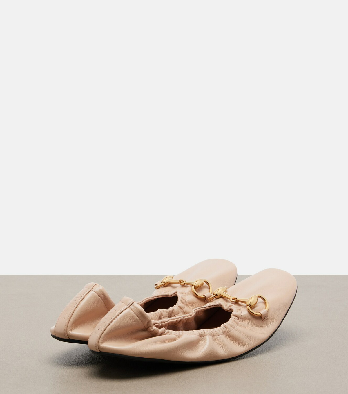 Gucci Prima Horsebit leather ballet flats