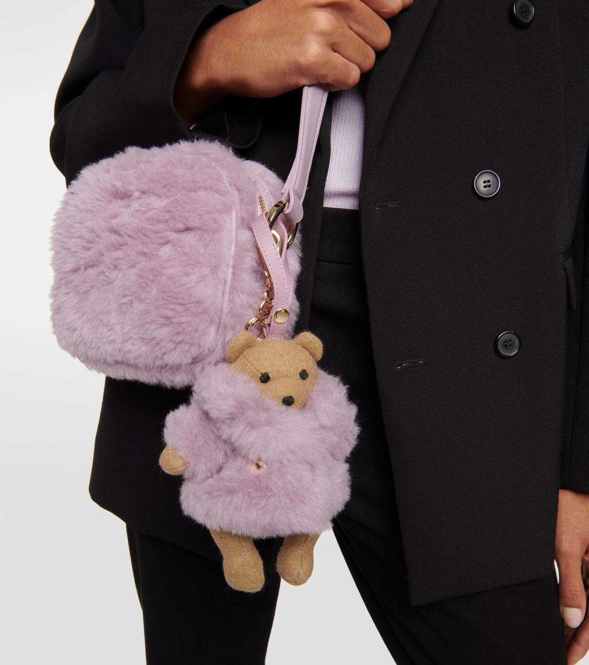 【Max Mara】 マックスマーラ Teak テディ チャーム Max Mara Teak teddy bag charm Max Mara