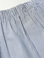 Sunspel - Striped Cotton Boxer Shorts - Blue