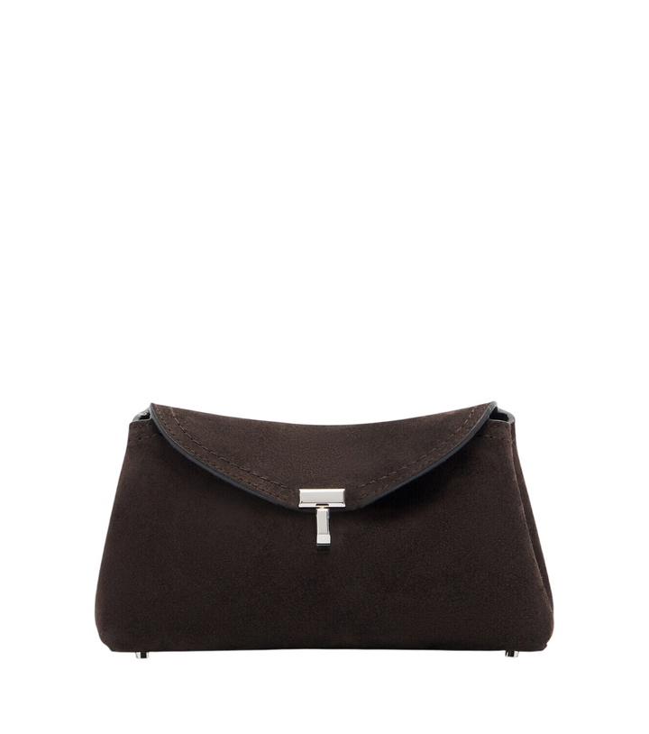 Photo: Toteme T-Lock Nano suede clutch