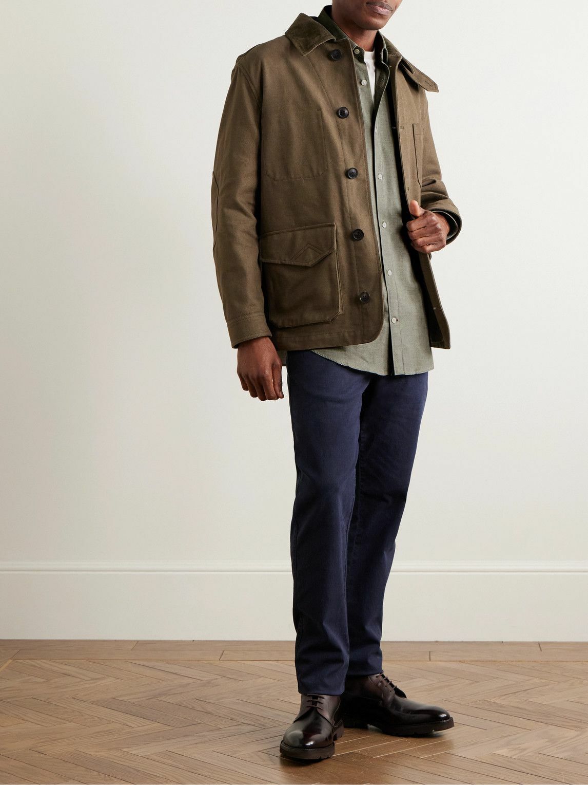 Purdey - Cotton-Flannel Shirt - Green