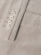 Brunello Cucinelli - Cotton-Blend Corduroy Suit Jacket - Neutrals
