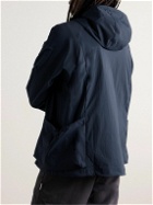 adidas Originals - Todmorden Logo-Appliquéd Nylon-Ripstop Half-Zip Hooded Jacket - Blue