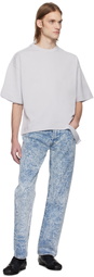 Karmuel Young Gray Square XY-Plane Cutout T-shirt