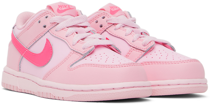 Nike Kids Pink Dunk Low Little Kids Sneakers Nike