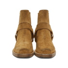 Re/Done Tan Suede Short Cavalry Boots