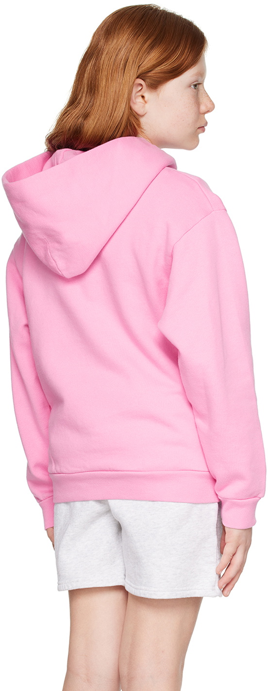 Balenciaga Kids Kids Pink Printed Hoodie Balenciaga Kids