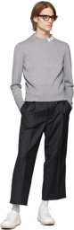 Thom Browne Grey 4-Bar Collar Sweatshirt