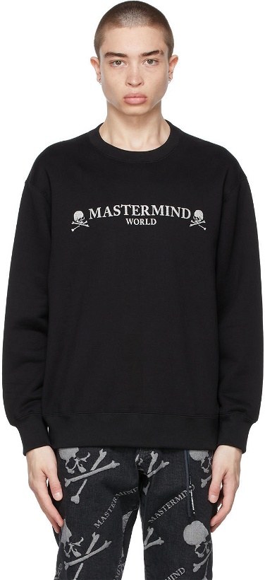 Photo: mastermind WORLD Black Glittered High Sweatshirt