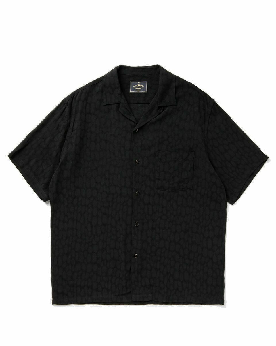 Photo: Portuguese Flannel Modal Black Cobra Black - Mens - Shortsleeves