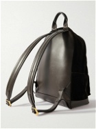 TOM FORD - Buckley Leather-Trimmed Velvet Backpack