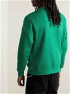 Nike - Sportswear Club Logo-Embroidered Cotton-Blend Jersey Sweatshirt - Green