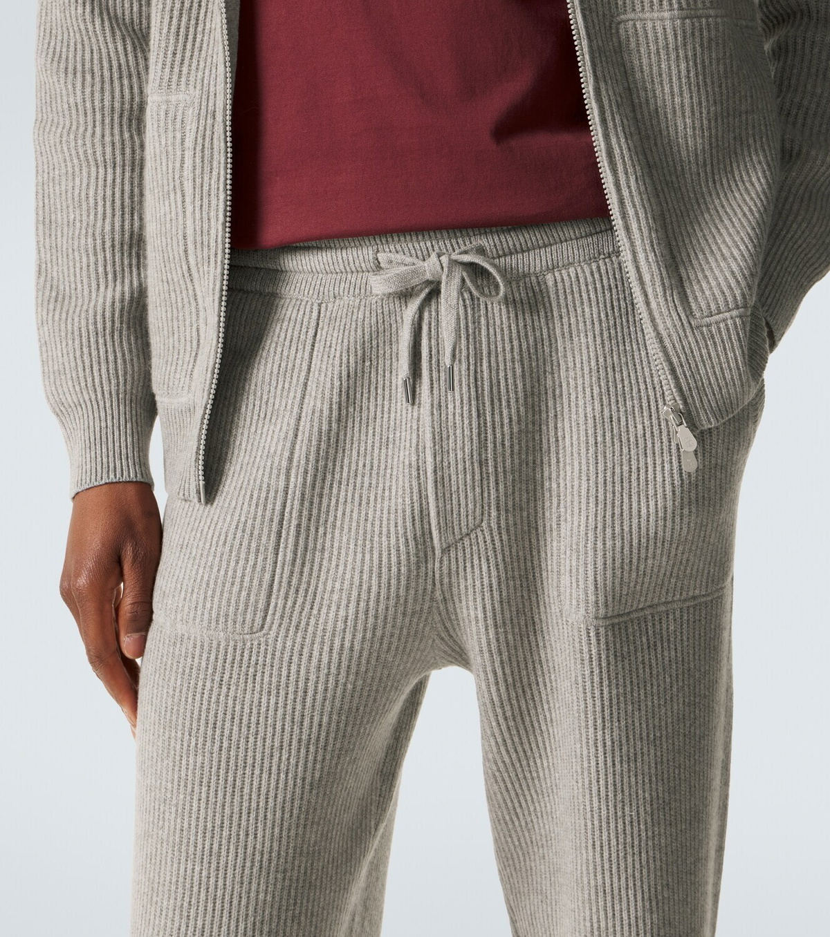 Brunello Cucinelli Ribbed-knit cashmere sweatpants