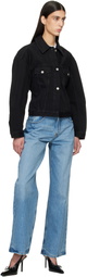 JACQUEMUS Black Le Paysan 'The de-Nîmes' Denim Jacket