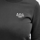 A.P.C. Women's Skye Logo Sweatshirt in Lzz Black