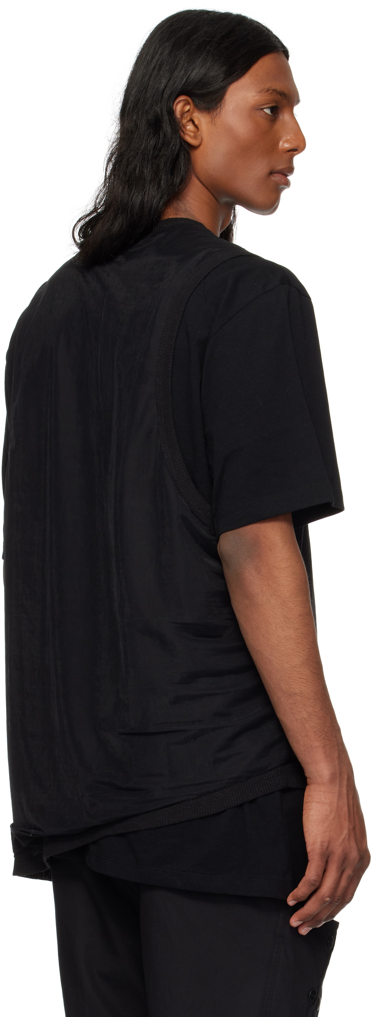 HYEIN SEO Black Double Layer T-shirt