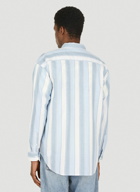 Wide Stripe Shirt in Blue