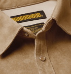 Neighborhood - Slim-Fit Suede Overshirt - Men - Beige