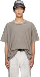 ALEXANDER DIGENOVA Gray Bleach T-shirt