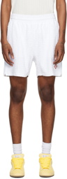 Casablanca White Monogram Shorts