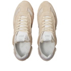 Maison Margiela Men's Suede Toe Runner Sneakers in Light Ecru/Cobblestone