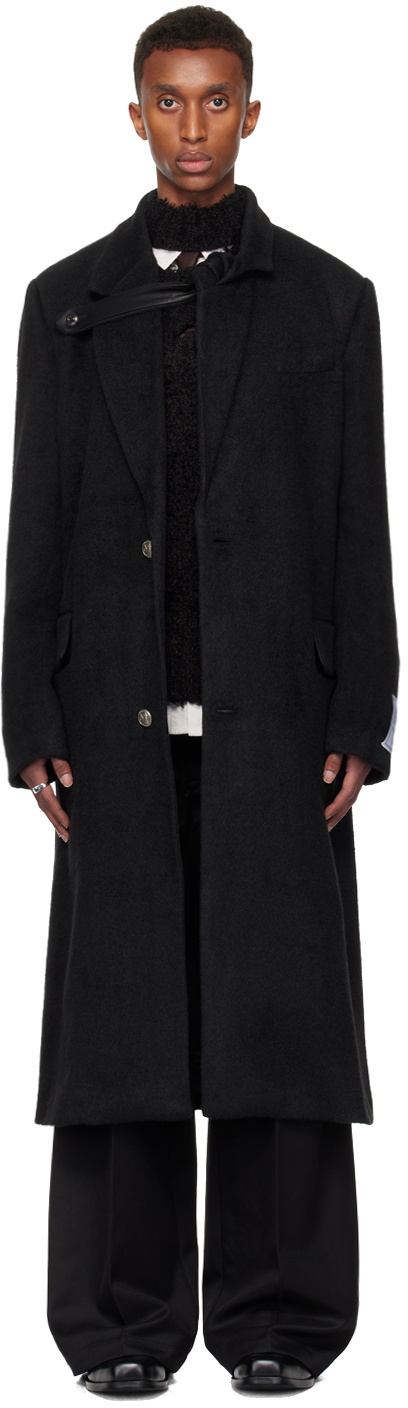 NULLUS Gray & Brown Deconstructed Multi Collar Jacket NULLUS
