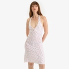 Fruity Booty Women's Polka Midi Dress in Red/White